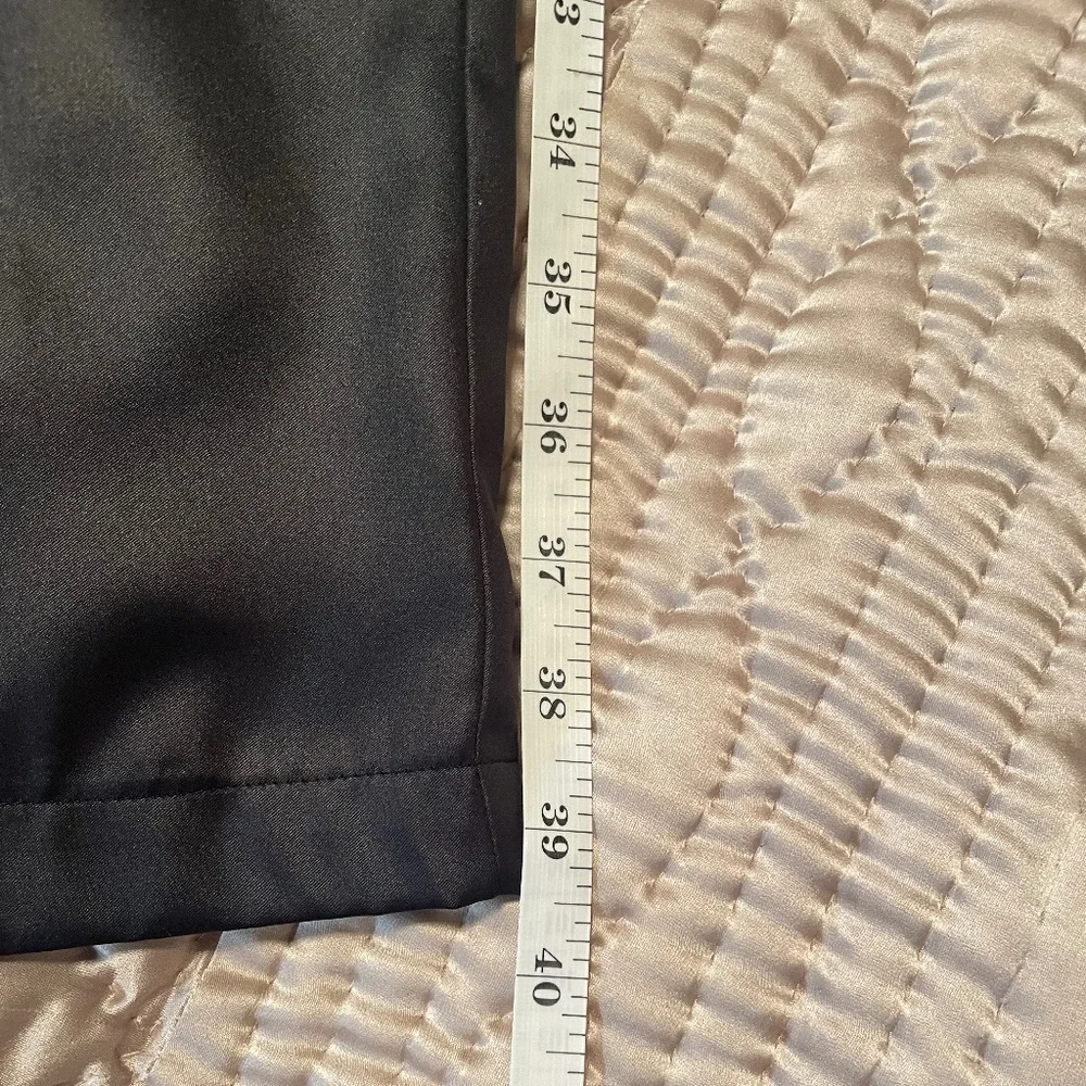 ST. JOHN {S} Pajama-Style Pants Silky Black - Picture 6 of 7